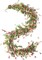 5.4FT Artificial Flower Garland Spring Summer Floral Garland (Red Orange Purple)